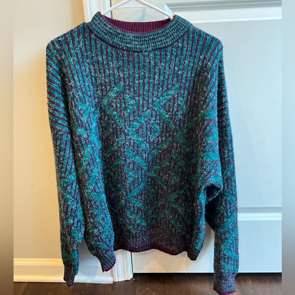 VINTAGE QUADRO WOOL SWEATER